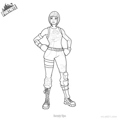 Free printable Snowy Ops 02 Coloring Page - Free PDF Printable Fortnite Coloring Sheets coloring page